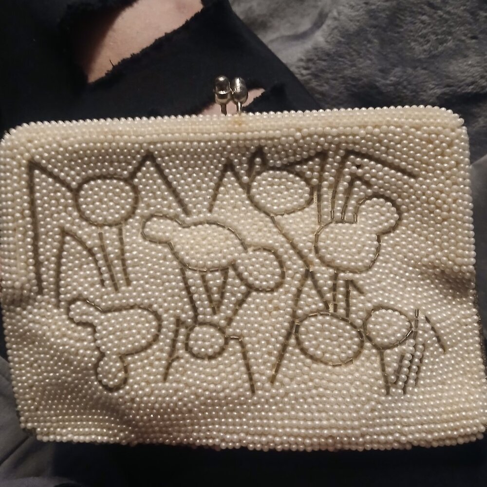 Vintage beaded clutch